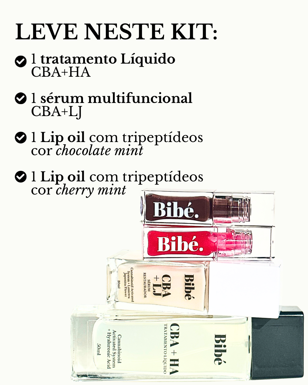 Kit BEST SELLER: produtos CBA + Lip oils